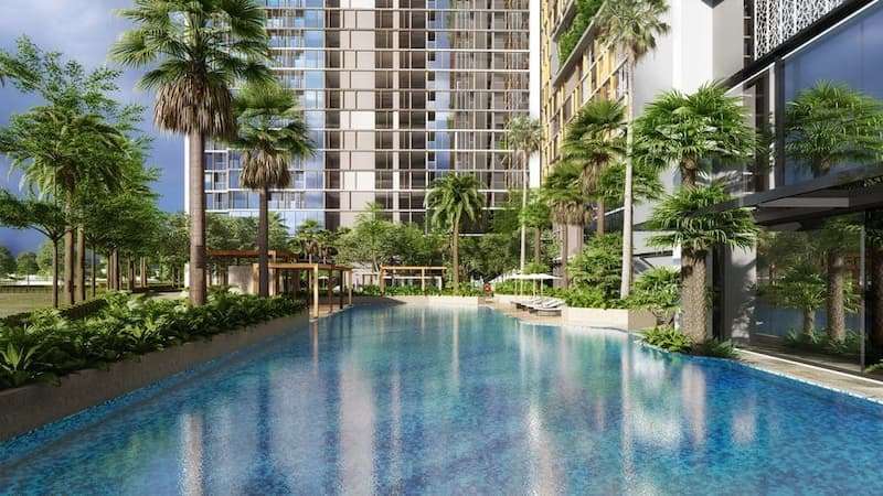 Tiện ích bể bơi chung cư Anland Lake View