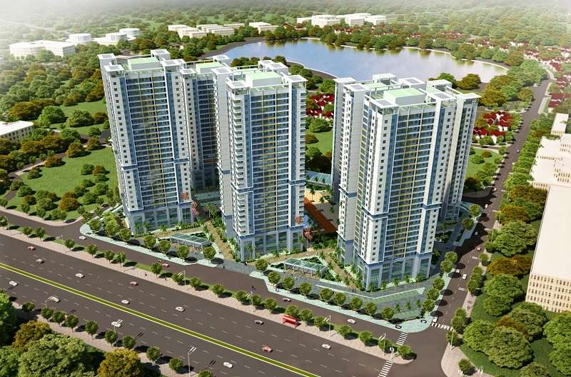 Phối cảnh tổng quan dự án chung cư Green Star Phạm Văn Đồng