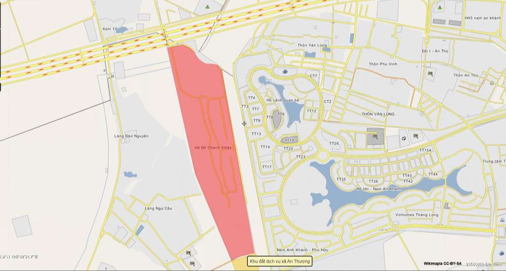 Bản đồ vị trí dự án Hà Đô Charm Villas